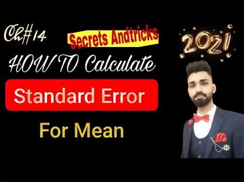 How To Calculate Standard Error For Mean In Tricks Statistics