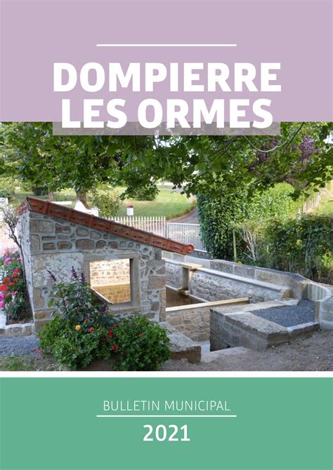 Calaméo 2021 Bulletin Municipal Dompierre les Ormes