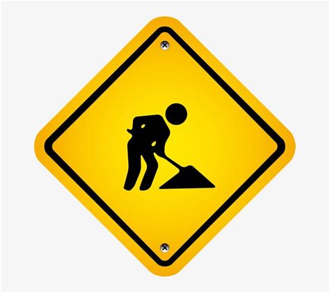 Construction Sign Png File Panneau Construction Transparent PNG