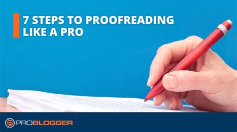 7 Steps To Skilled Proofreading Home Finance Insights