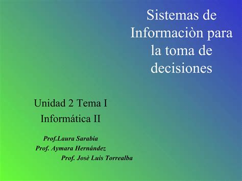 Tipos De Sistema De Informacion Ppt