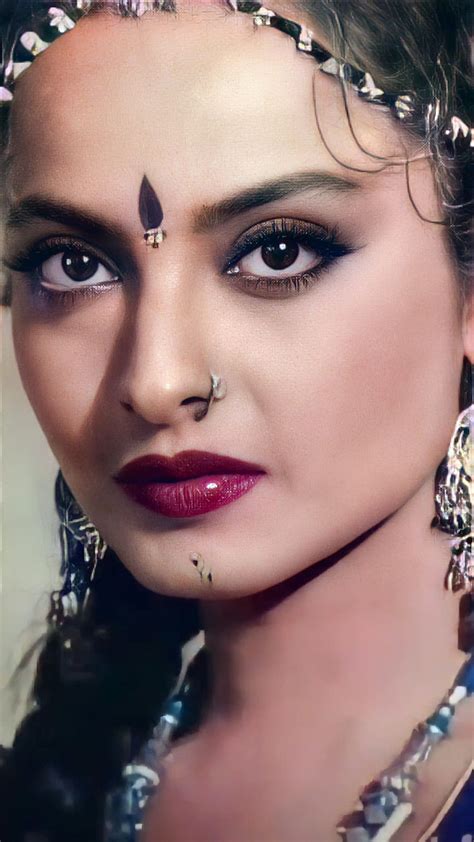 Rekha Aktris Bollywood Mawar Vintage Wallpaper Ponsel Hd Pxfuel