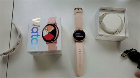 Samsung Galaxy Watch Active Rose Gold Unboxing Hands On Youtube