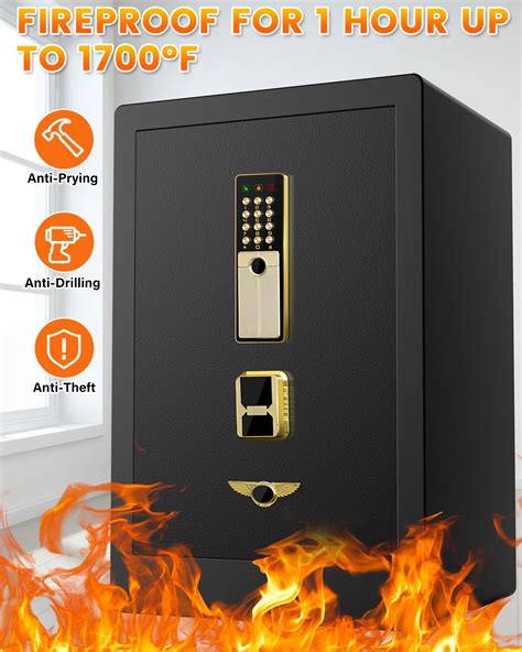 48 Cuft Extra Large Fireproof Safe Box For Home Heavy Duty Digital