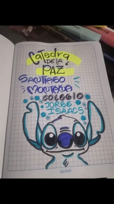 Stich Cuaderno Catedra De La Paz Marcas De Cuadernos Cuadernos