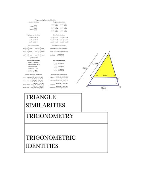 Triangle Similarities | PDF