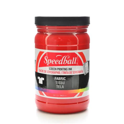 Speedball Fabric Screen Printing Ink Red Oz Hsn