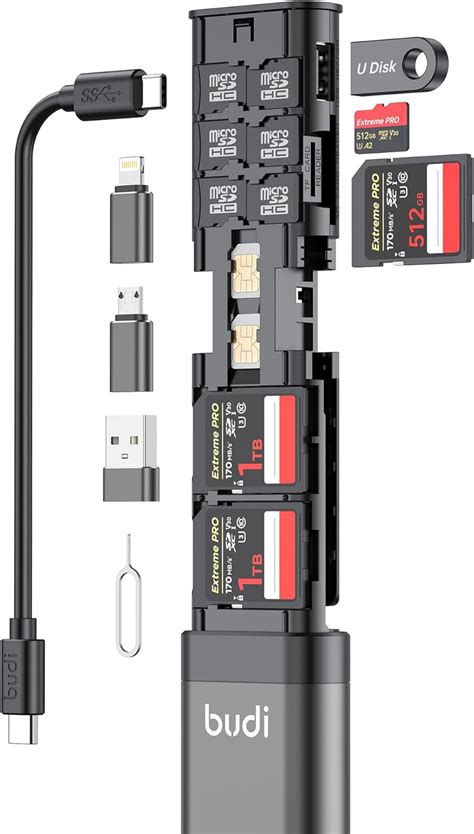 Amazon Budi Multifunctional In Sd Card Reader Cable And Usb