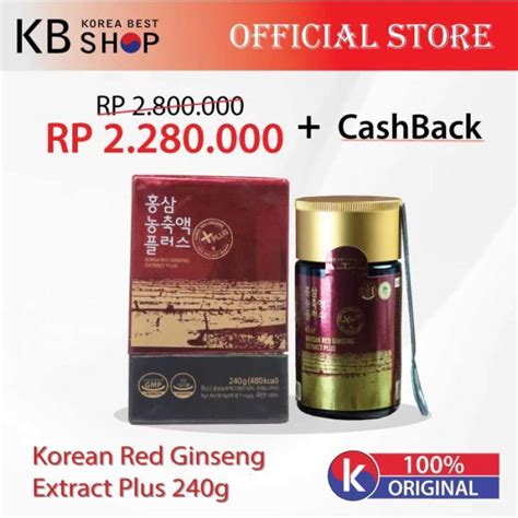 Promo Korean Red Ginseng Extract Plus G Diskon Di Seller Anes