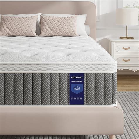 Bedstory King Mattress Inch Medium Firm Hybrid King Size Mattress