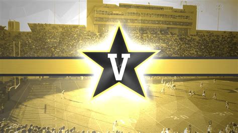 Download Golden Vanderbilt University Star Logo Wallpaper