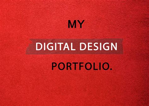 Digital Design Portfolio Behance