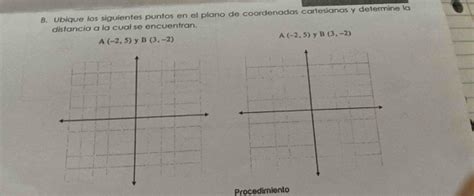 Solved Ubíque los siguientes puntos en el plano de coordenadas