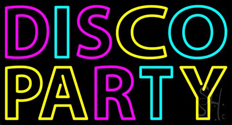 Disco Party 3 Led Neon Sign Party Neon Signs Everything Neon