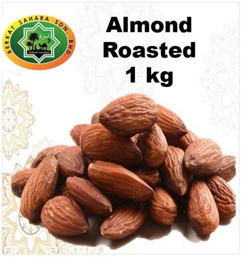 Berkat Sahara Almond Roasted Slightly Salted 500g 1kg Kacang