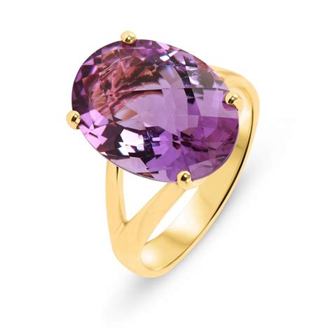 Bague Amethyste Or Jaune