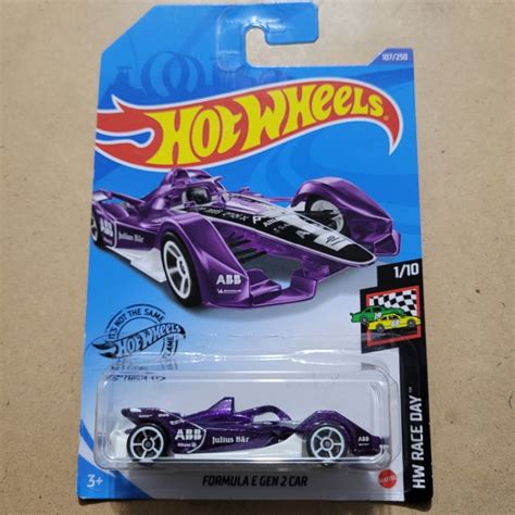 Jual HOT WHEELS FORMULA E GEN CAR HW RACE DAY PURPLE Shopee Indonesia