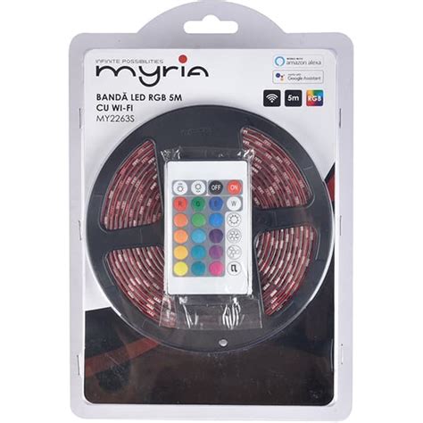 Kit Banda Led Smart Myria My2263s Wi Fi Rgb 43w 550lm 5m