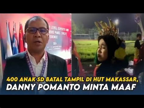 400 Anak SD Batal Tampil Di HUT Ke 415 Makassar Danny Pomanto Minta