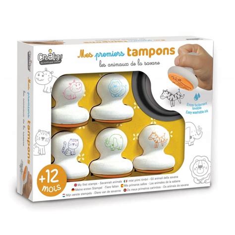 Coffret Mes Premiers Tampons Animaux De La Savane