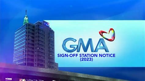 Gma Network Sign Off Station Notice January 3 2023 Youtube