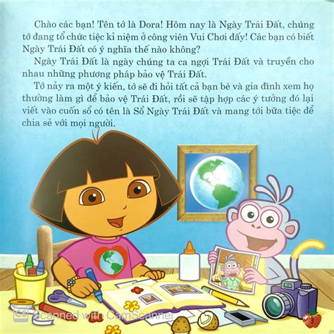 Sách Dora The Explorer Dora Kỉ Niệm Ngày Trái Đất Fahasacom