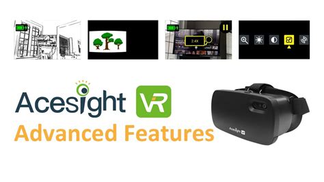 Advanced Features Of Acesight Vr Electronic Glasses For Low Vision Youtube