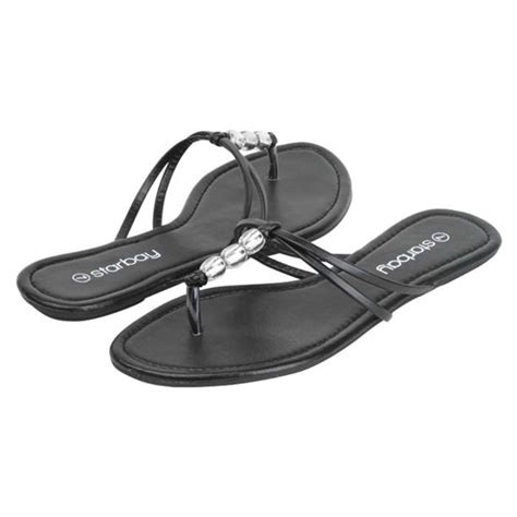 Starbay Womens Beaded Sandals Flats Thong Flip Flop