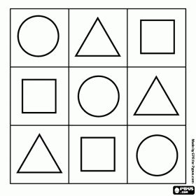 shapes coloring page circle, triangle, square | Teaching shapes, Shapes ...