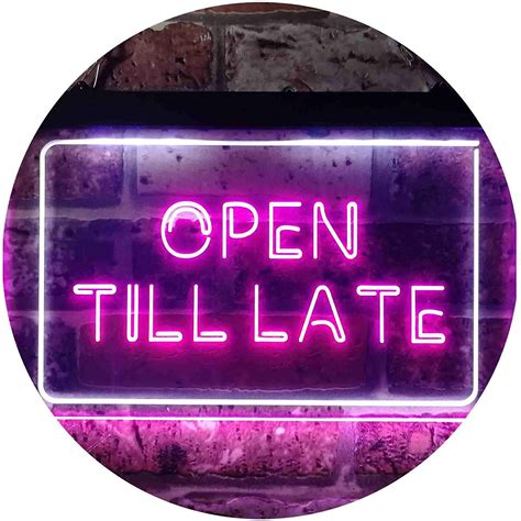 Open Till Late Led Neon Light Sign Way Up Ts