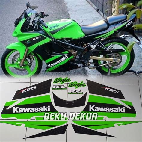 Stiker Striping Ninja Rr Old Hijau Printing Bisa Divernis Cuting