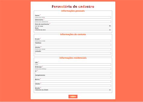 Github Lilian Rangel Projeto Formulario De Cadastro Formul Rio