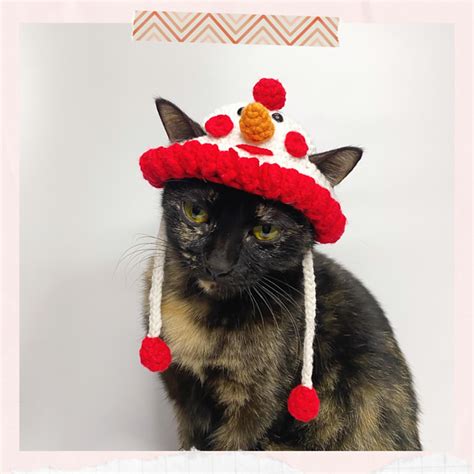 Ravelry Snowman Hat For Cat Pattern By Hana Nguyen