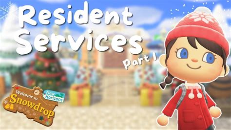 Cozy Winter Christmas Island Acnh Speed Build Resident Services