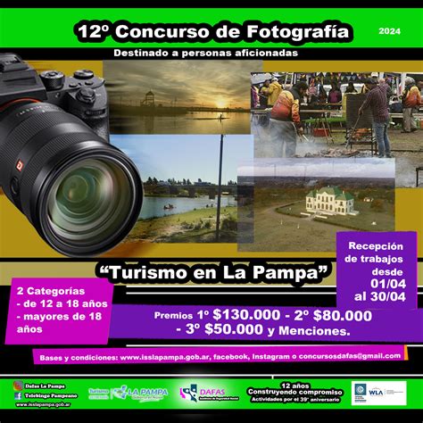 Dafas Anuncia Concurso De Fotograf A Turismo En La Pampa Iss