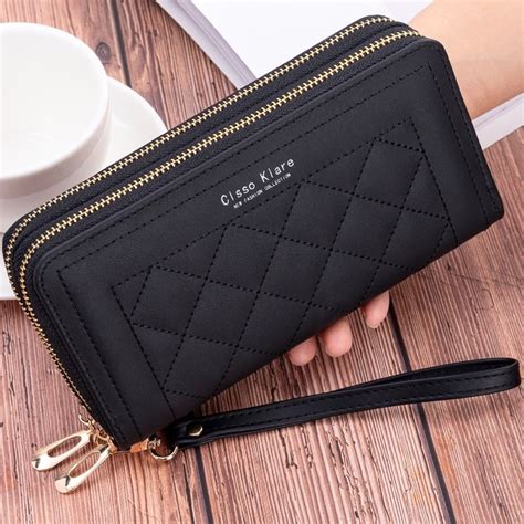 【best】wallet Woman Double Zipper Long Wallet Fashion Classic Purse Lady