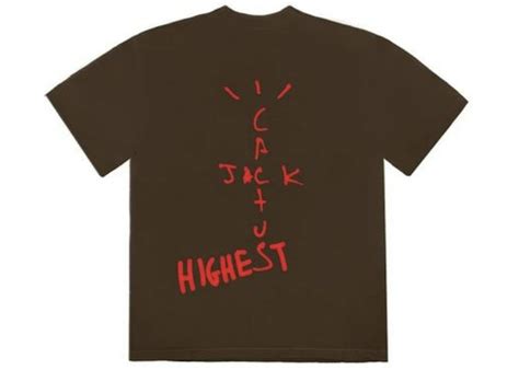 Travis Scott Jordan Cactus Jack Highest T Shirt Brown - FW19