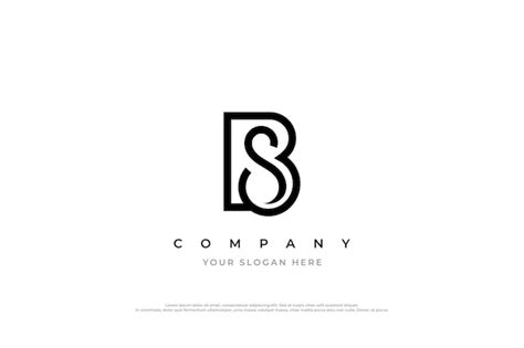 Dise O Del Logotipo De La Letra Inicial Sb O Bs Vector Premium