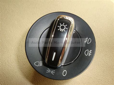 Chrome European Headlight Switch For Vw Golf 5 6 Gti Mk5 Mk6 Jetta 5 6 Passat B6 Touran Tiguan