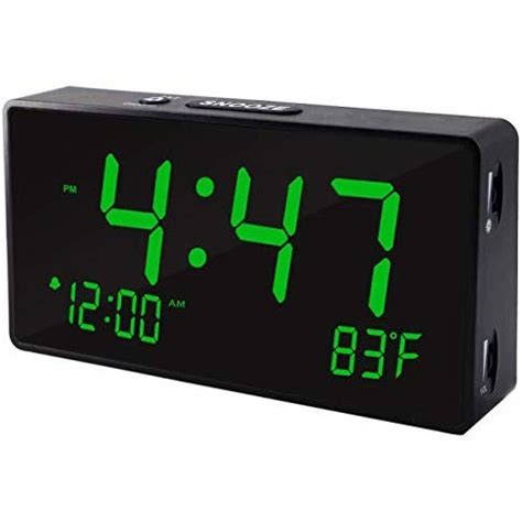 Reloj Despertador Digital Boctop Pantalla Led Verde