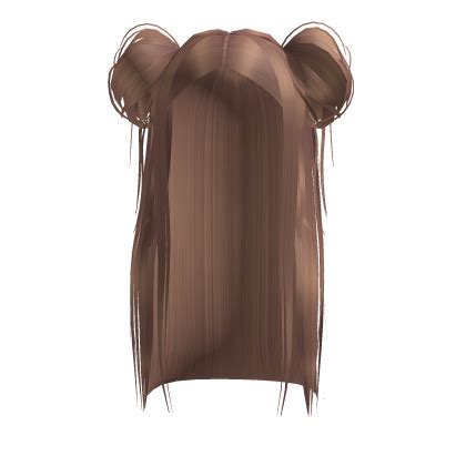 Coffee Blonde Straight Hair Messy Buns Roblox