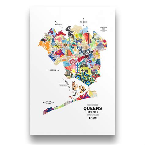 Queens Map Print Poster | Shop the Daily News Official Store