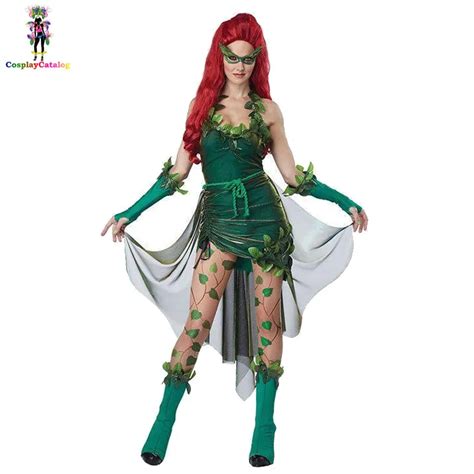 Toxic Poison Ivy Vixen Costumes Halloween Party Fancy Dresses For Adult