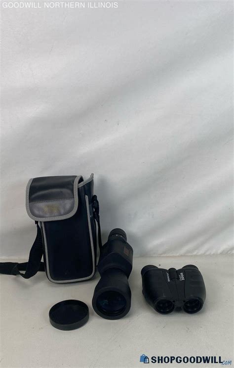 2 Compact Fully Coated Binoculars W Case Tasco Zoom And Burris Landmark