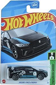 Amazon Hot Wheels Jaguar I Pace Etrophy Hw Green Speed Black Toys Games