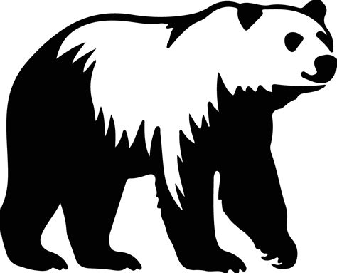 polar bear black silhouette 38102686 Vector Art at Vecteezy