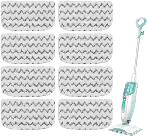 Amazon GFRED 8 Pack Microfiber Steam Mop Replacement Pads For