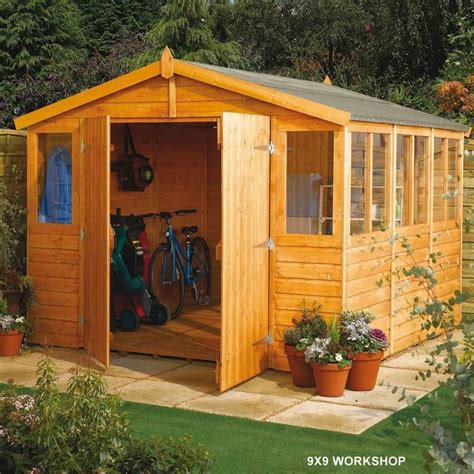 Rowlinson Workshop Shiplap Apex 9X18 | Garden Street