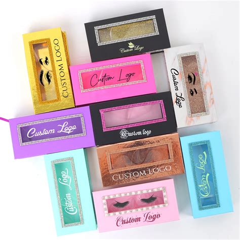 Empty Lash Boxes With Pvc Window Custom Logo Magnetic Drawer Eye Lash