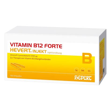 Vitamin B12 Hevert Forte Injekt Ampullen 100x2 Ml